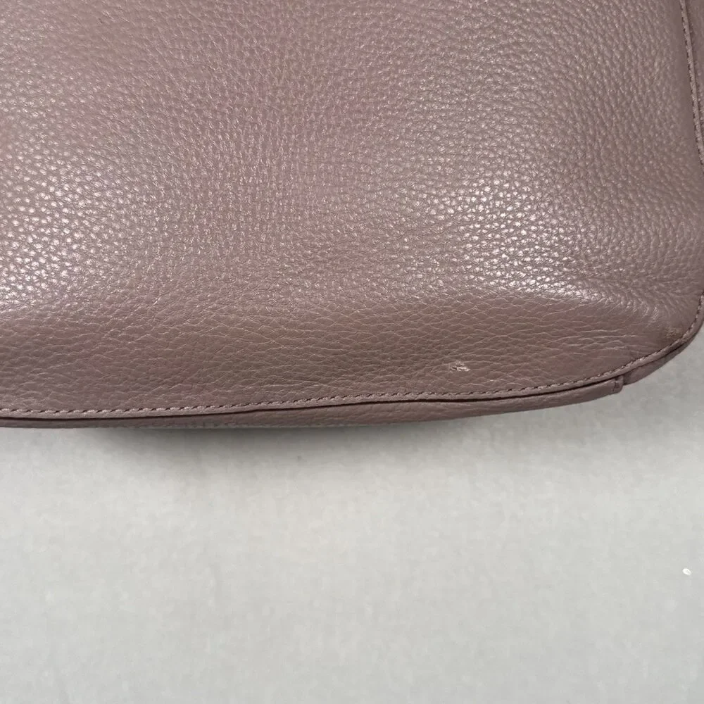 Kate Spade New York Taupe Medium Flap Shoulder Bag Womens Handbag Poor/Fair Cond